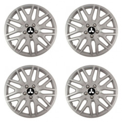 Puklice pre Mitsubishi (strieborné) 16 DAKAR