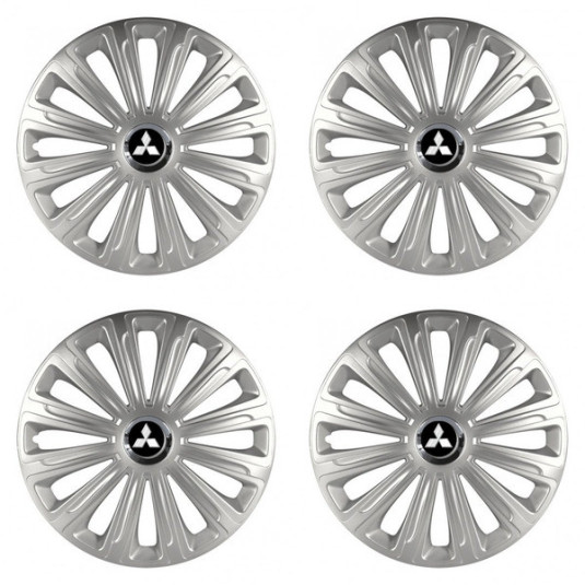 Puklice pre Mitsubishi (strieborné) 16 TREND RC