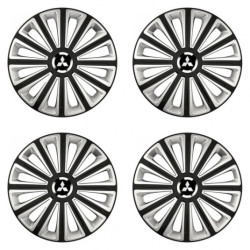 Puklice pre Mitsubishi (strieborné) 16 TREND RC double colour