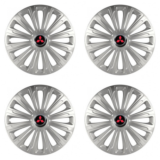 Puklice pre Mitsubishi (červené) 14 TREND RC