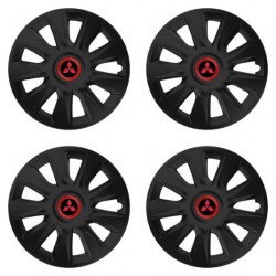 Puklice pre Mitsubishi (červené) 14 STRATOS RR black