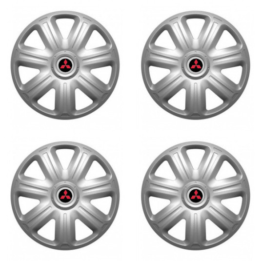 Puklice pre Mitsubishi (červené) 14 COMFORT