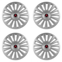 Puklice pre Mitsubishi (červené) 15 Luxury