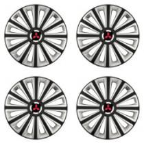 Puklice pre Mitsubishi (červené) 15 TREND RC double colour