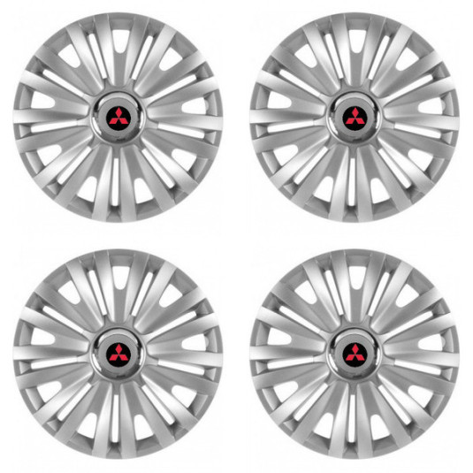 Puklice pre Mitsubishi (červené) 15 ROYAL