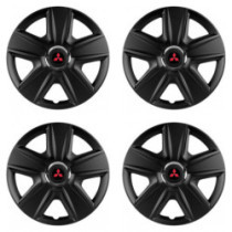 Puklice pre Mitsubishi (červené) 15 ESPRIT RC BLACK