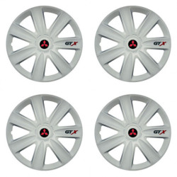 Puklice pre Mitsubishi (červené) 16 GTX carbon white