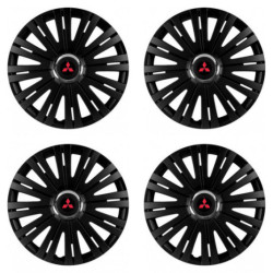 Puklice pre Mitsubishi (červené) 16 ACTIVE RC BLACK