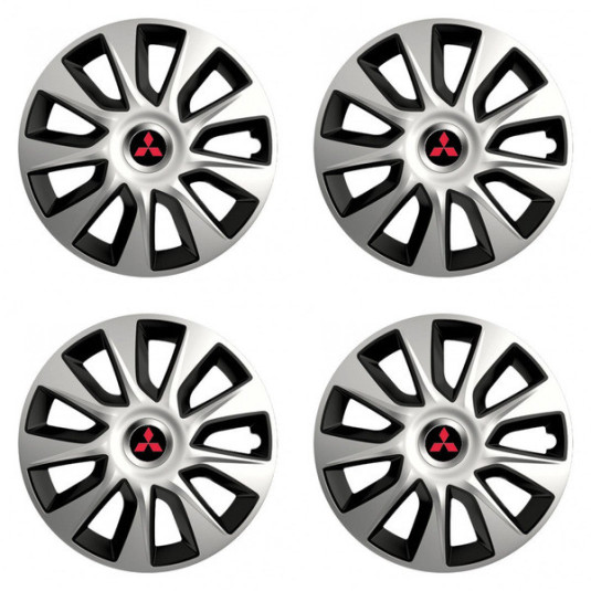 Puklice pre Mitsubishi (červené) 17 STRATOS double colour