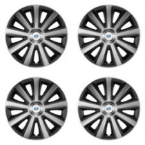 Puklice pre Volvo (biele) 14 Aviator carbon silver&black