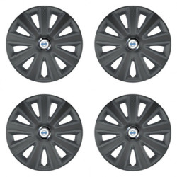 Puklice pre Volvo (biele) 14 Aviator carbon RC grafite