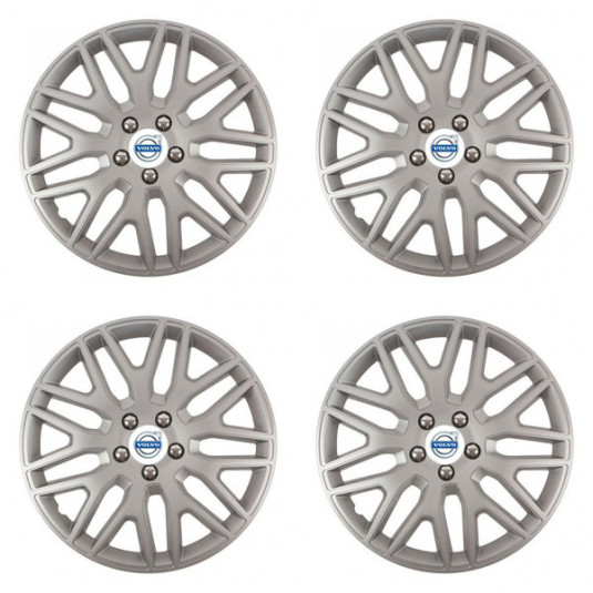 Puklice pre Volvo (biele) 14 DAKAR