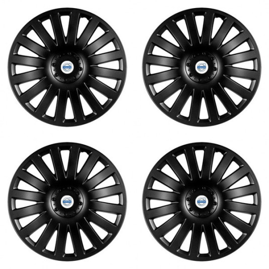 Puklice pre Volvo (biele) 15 Smart black