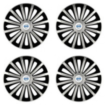 Puklice pre Volvo (biele) 15 TREND silver and black