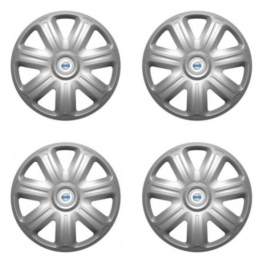 Puklice pre Volvo (biele) 15 COMFORT