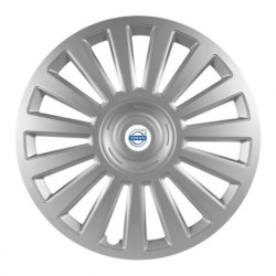 Puklice pre Volvo (biele) 16 Luxury