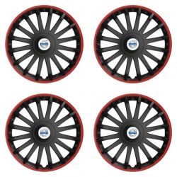 Puklice pre Volvo (biele) 16 CRYSTAL RO black