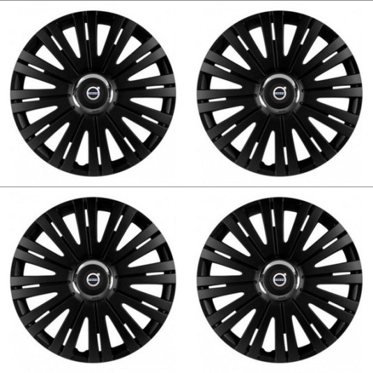 Puklice pre Volvo (čierne) 14 ACTIVE RC BLACK