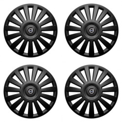 Puklice pre Volvo (čierne) 15 Luxury black