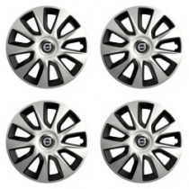 Puklice pre Volvo (čierne) 15 STRATOS double colour - výpredaj