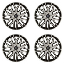 Puklice pre Volvo (čierne) 16 Dakar NC silver and black