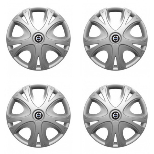 Puklice pre Volvo (čierne) 16 DYNAMIC