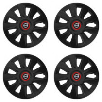 Puklice pre Volvo (čierne) 17 STRATOS RR black