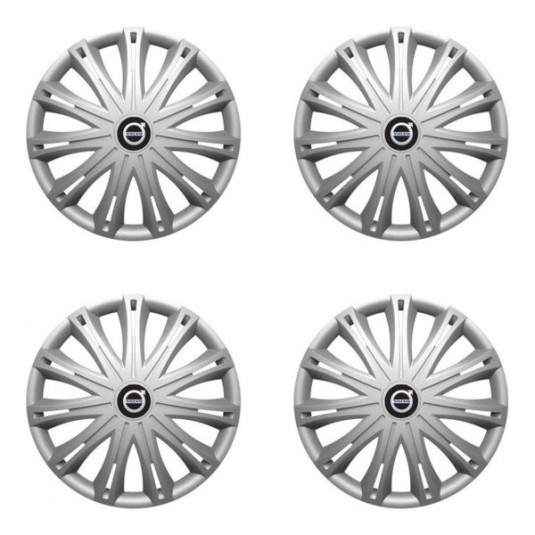 Puklice pre Volvo (čierne) 17 SPARK