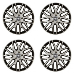 Puklice pre Fiat (čierny) 15 Dakar NC silver and black