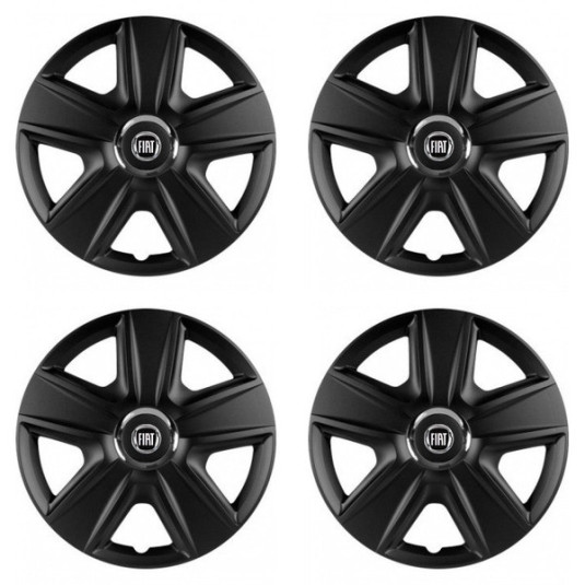 Puklice pre Fiat (čierny) 15 ESPRIT RC BLACK