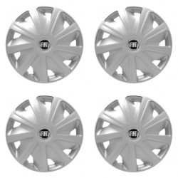 Puklice pre Fiat (čierny) pre dodávky 15 Craft silver