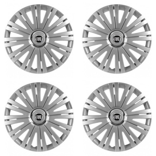 Puklice pre Fiat (čierny) 16 ACTIVE RC