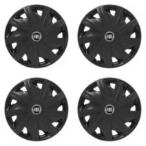 Puklice pre Fiat (čierny) pre dodávky 16 Craft black