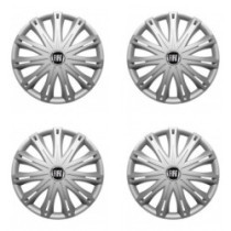 Puklice pre Fiat (čierny) 17 SPARK