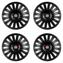 Puklice pre Fiat (červené) 14 Smart black