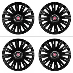 Puklice pre Fiat (červené) 14 ACTIVE RC BLACK