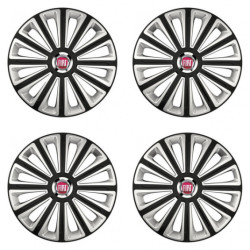 Puklice pre Fiat (červené) 15 TREND RC double colour