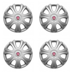 Puklice pre Fiat (červené) 15 IMPULSE