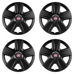 Puklice pre Fiat (červené) 15 ESPRIT RC BLACK