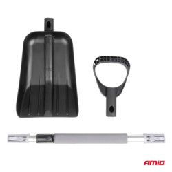 Teleskopická lopata na sneh s hliníkovou čepeľou 103-131 cm AMiO-04152