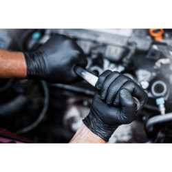 Nitrilové rukavice GoGrip black veľkosť XL, 50 ks