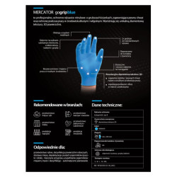 Nitrilové rukavice GoGrip modré veľkosť XXL, 50 ks