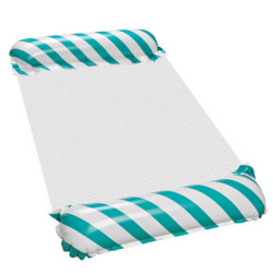 Nafukovací plážový matrac hojdacia sieť vodné lehátko kreslo bazén modrá