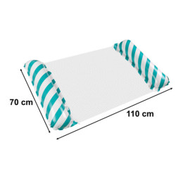 Nafukovací plážový matrac hojdacia sieť vodné lehátko kreslo bazén modrá