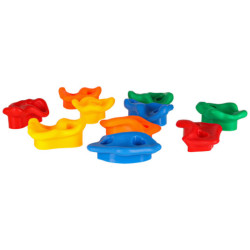 Lezecké kamene detské a úchyty farebné 10 ks + skrutky