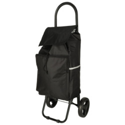 Nákupná taška na kolieskach s rámom 95 cm čierna