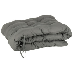 Záhradné lehátko LUARO turistické skladacie kreslo s vankúšom sivé