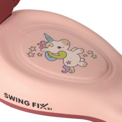 LED Swing FIX S1 Odrážadlo s rukoväťou ružová max. 65 kg