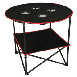 Cestovný skladací stolík + prepravná taška , čierny