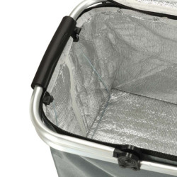 Tepelný skladací piknikový kôš- sivý